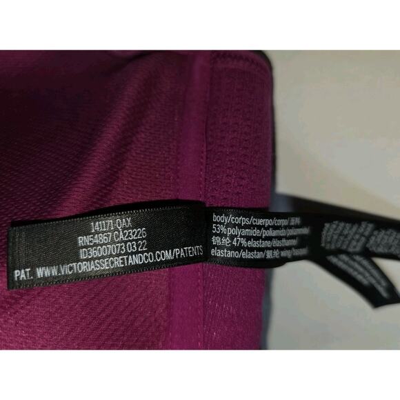 Victoria’s Secret Knockout By Victoria Front Close Sports Bra 32DDD Fuscia - Picture 3 of 13